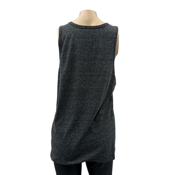 Santa‎ Barbara Charcoal Gray Tunic Tank Top Relax Sleeveless Logo Print Women S - Picture 3 of 10